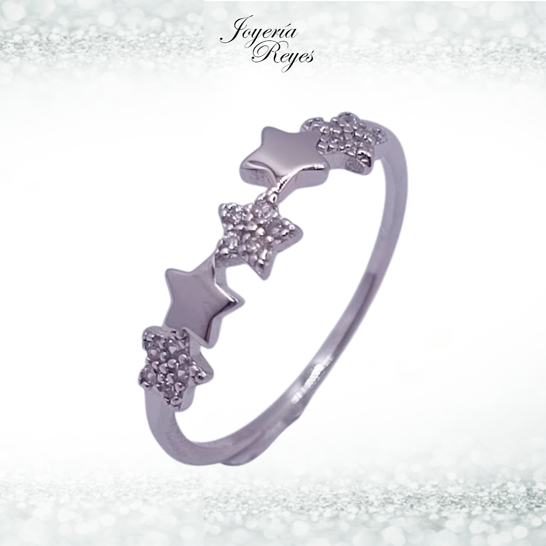 Anillo de plata rodinada fabricación Italiana - ley 925 - modelo 7318FRSWSH1 1