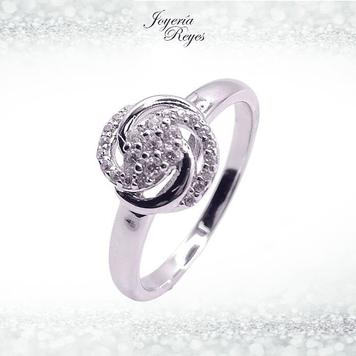Anillo de plata rodinada fabricación Italiana - ley 925 - modelo 7608FRSWSH1 1
