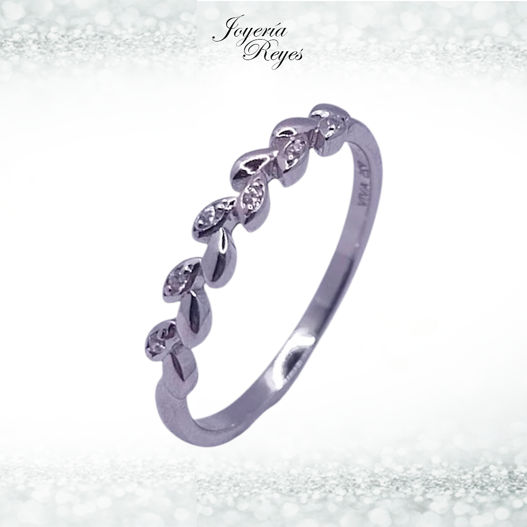 Anillo de plata rodinada fabricación Italiana - ley 925 - modelo 7727FRSWSH1 1