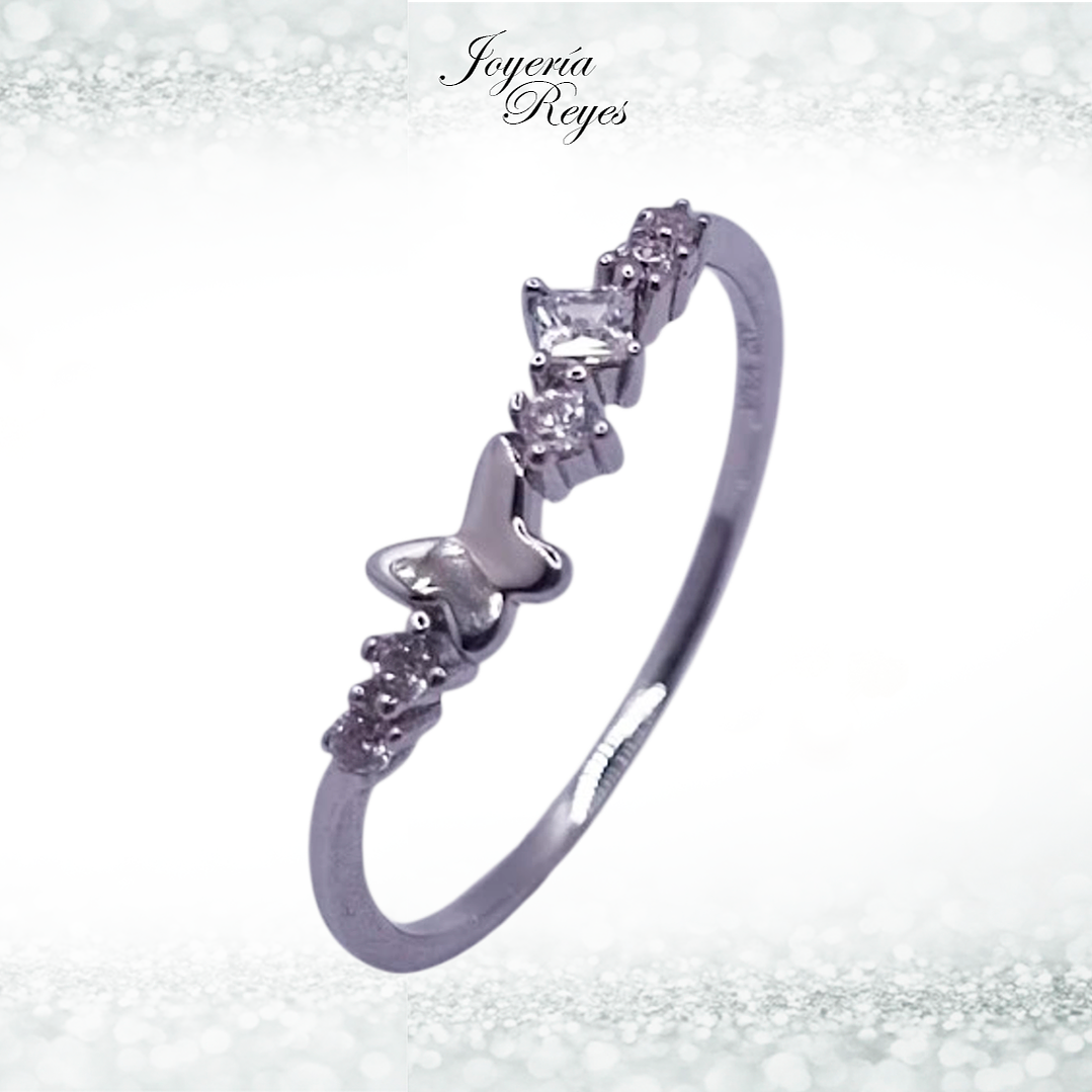 Anillo de plata rodinada fabricación Italiana - ley 925 - modelo 7767FRSWSH1 1