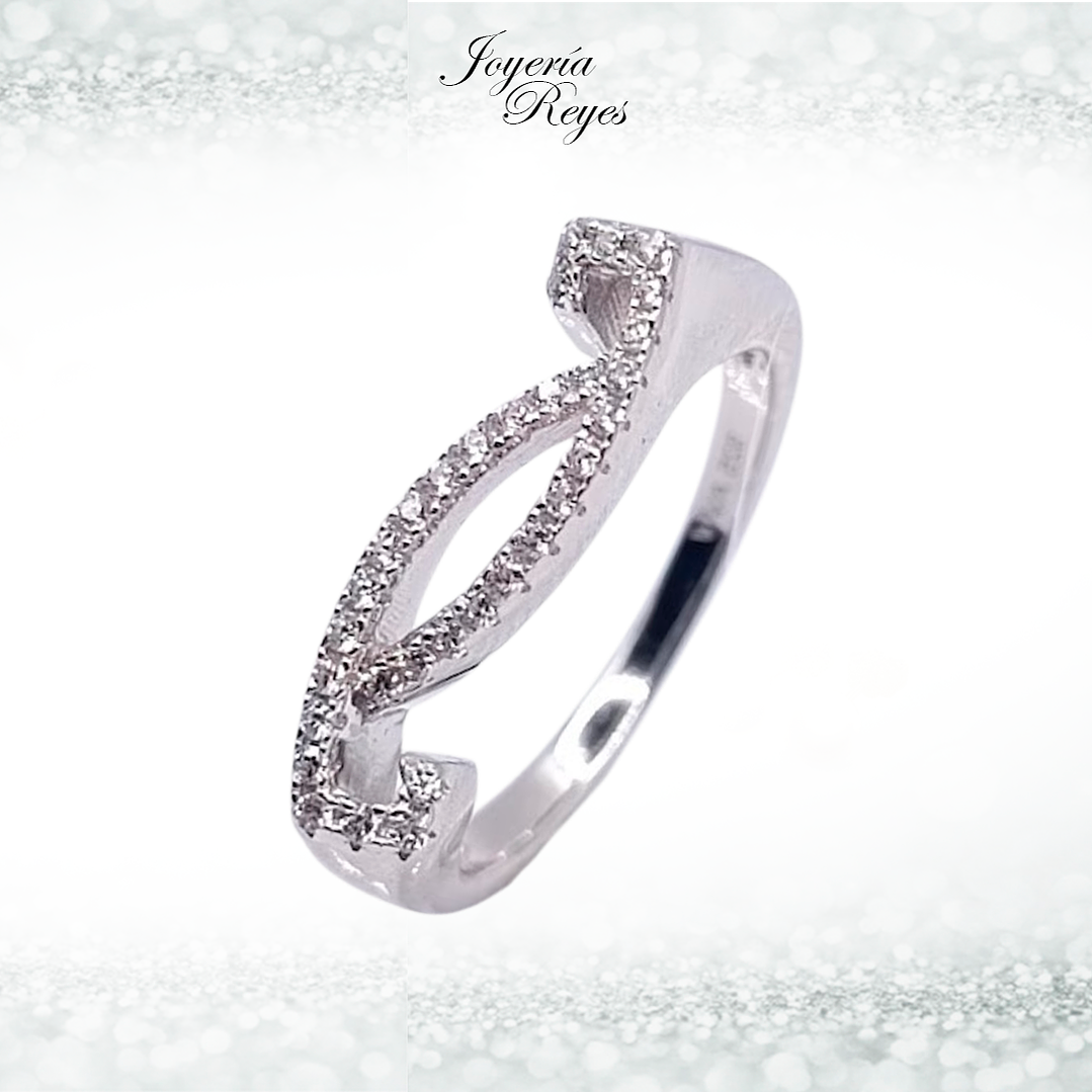 Anillo de plata rodinada fabricación Italiana - ley 925 - modelo AL31969A1 1