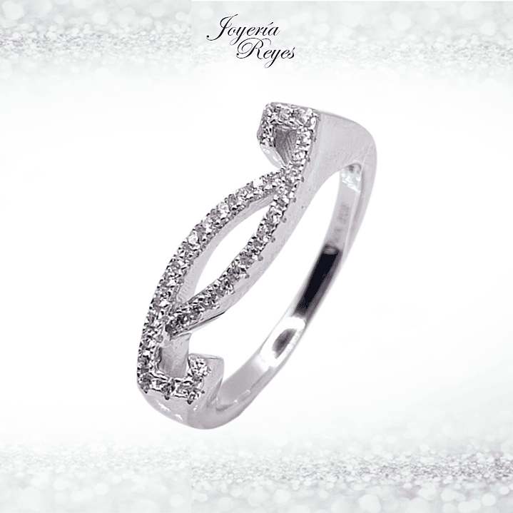 Anillo de plata rodinada fabricación Italiana - ley 925 - modelo AL31969A1 1