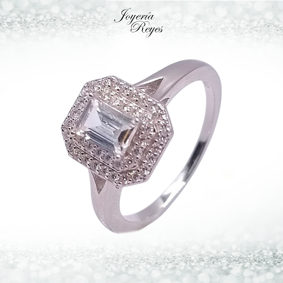 Anillo de plata rodinada fabricación Italiana - ley 925 - modelo FR0104 1