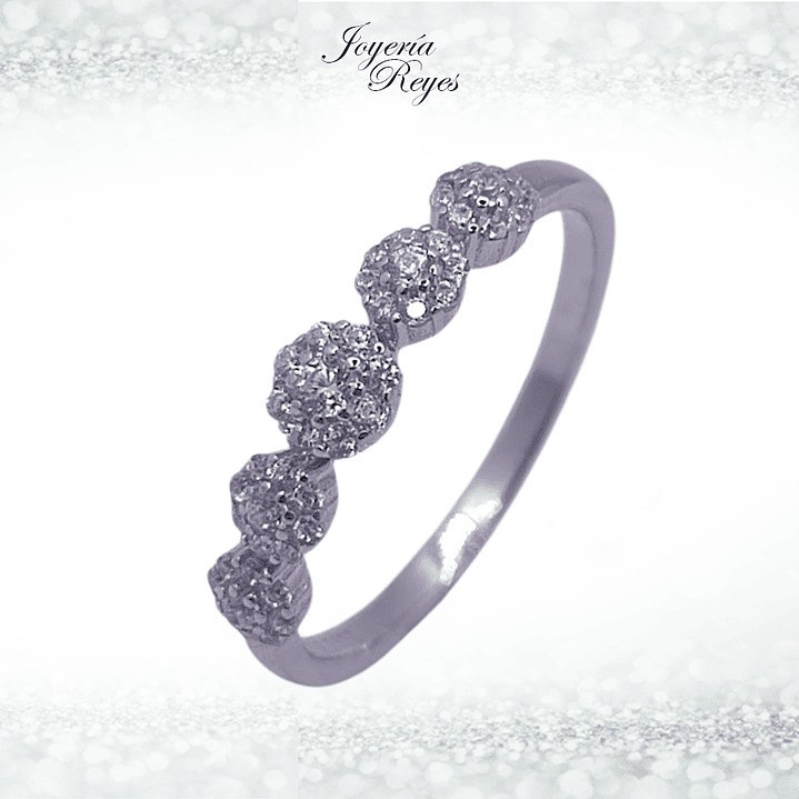 Anillo de plata rodinada fabricación Italiana - ley 925 - modelo HR-639 1