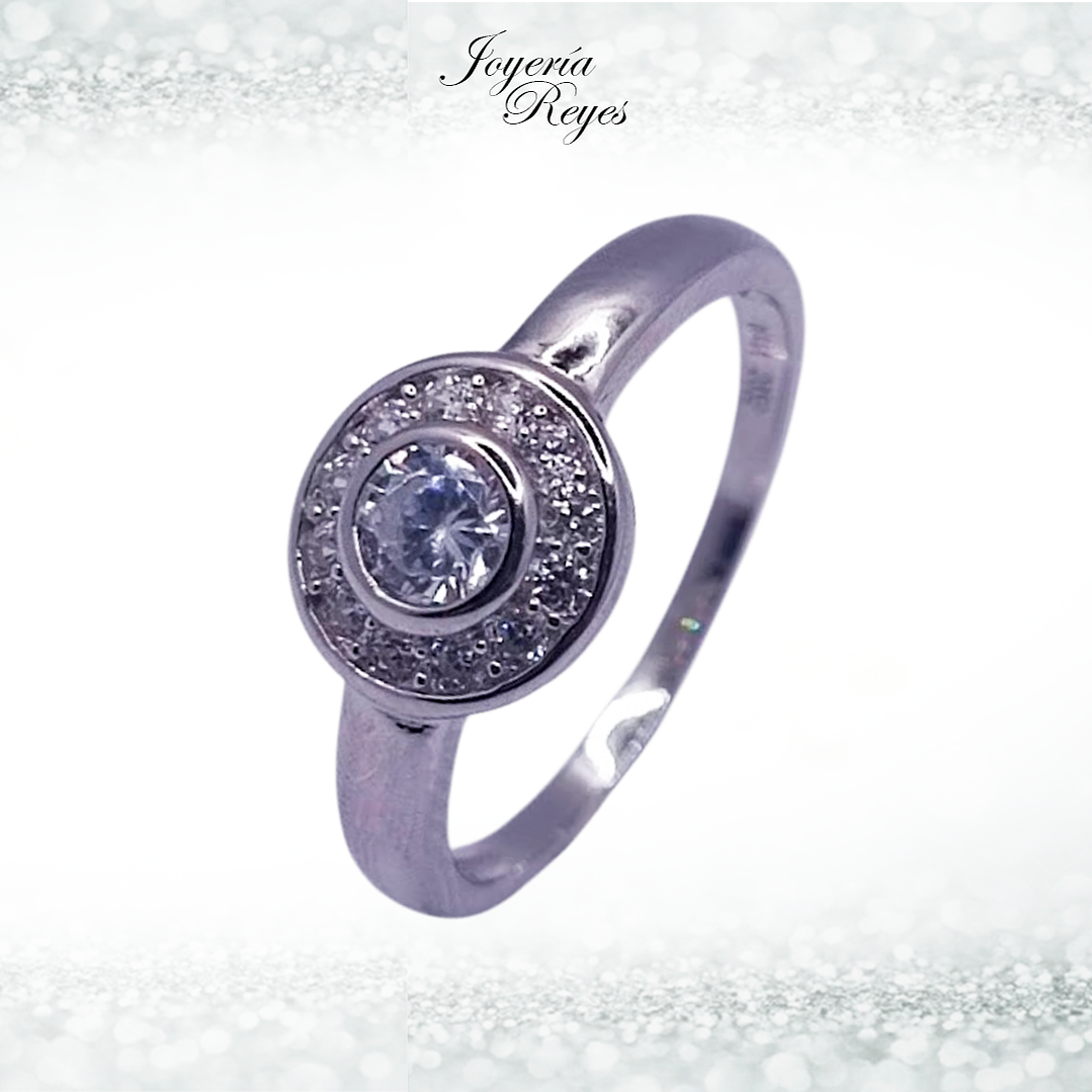 Anillo de plata rodinada fabricación Italiana - ley 925 - modelo JR-0015 1