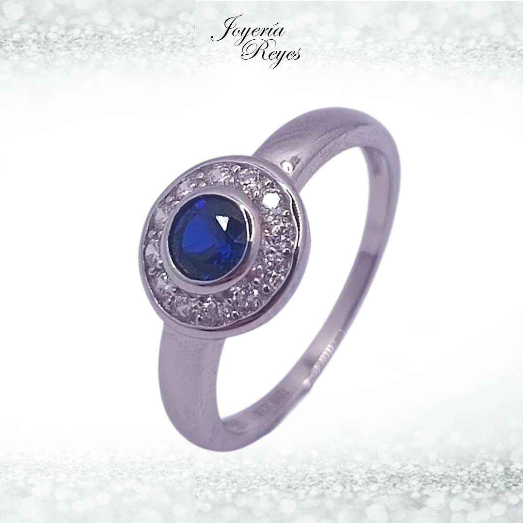 Anillo de plata rodinada fabricación Italiana - ley 925 - modelo JR-0015Z 1