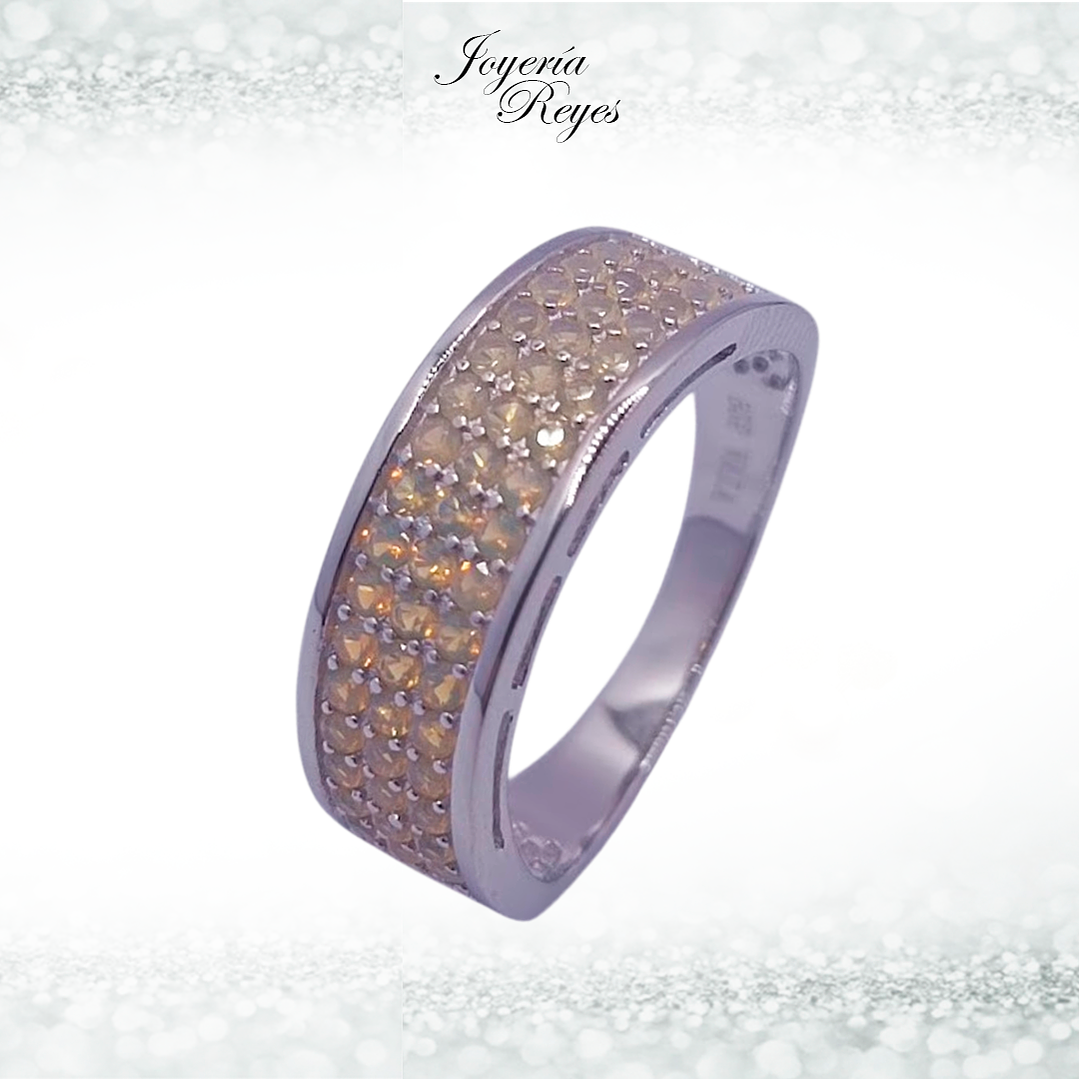 Anillo de plata rodinada fabricación Italiana - ley 925 - modelo JRY6302Q-W 1