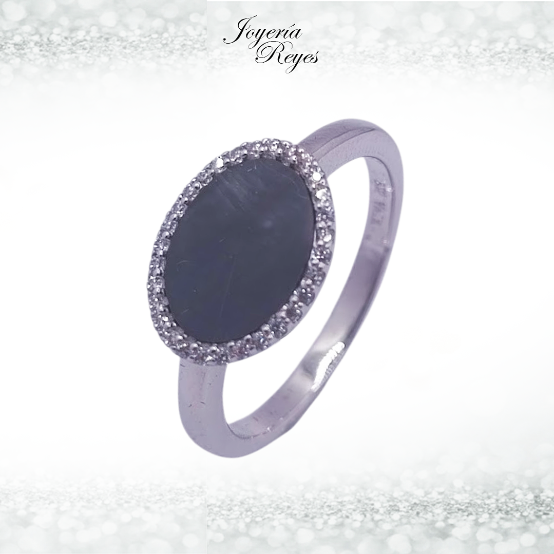 Anillo de plata rodinada fabricación Italiana - ley 925 - modelo JRY8420ML--W 1