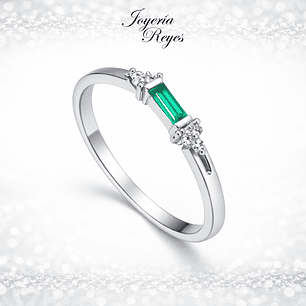 Anillo de plata rodinada fabricación Italiana - ley 925 - modelo 12192FRSWSH4