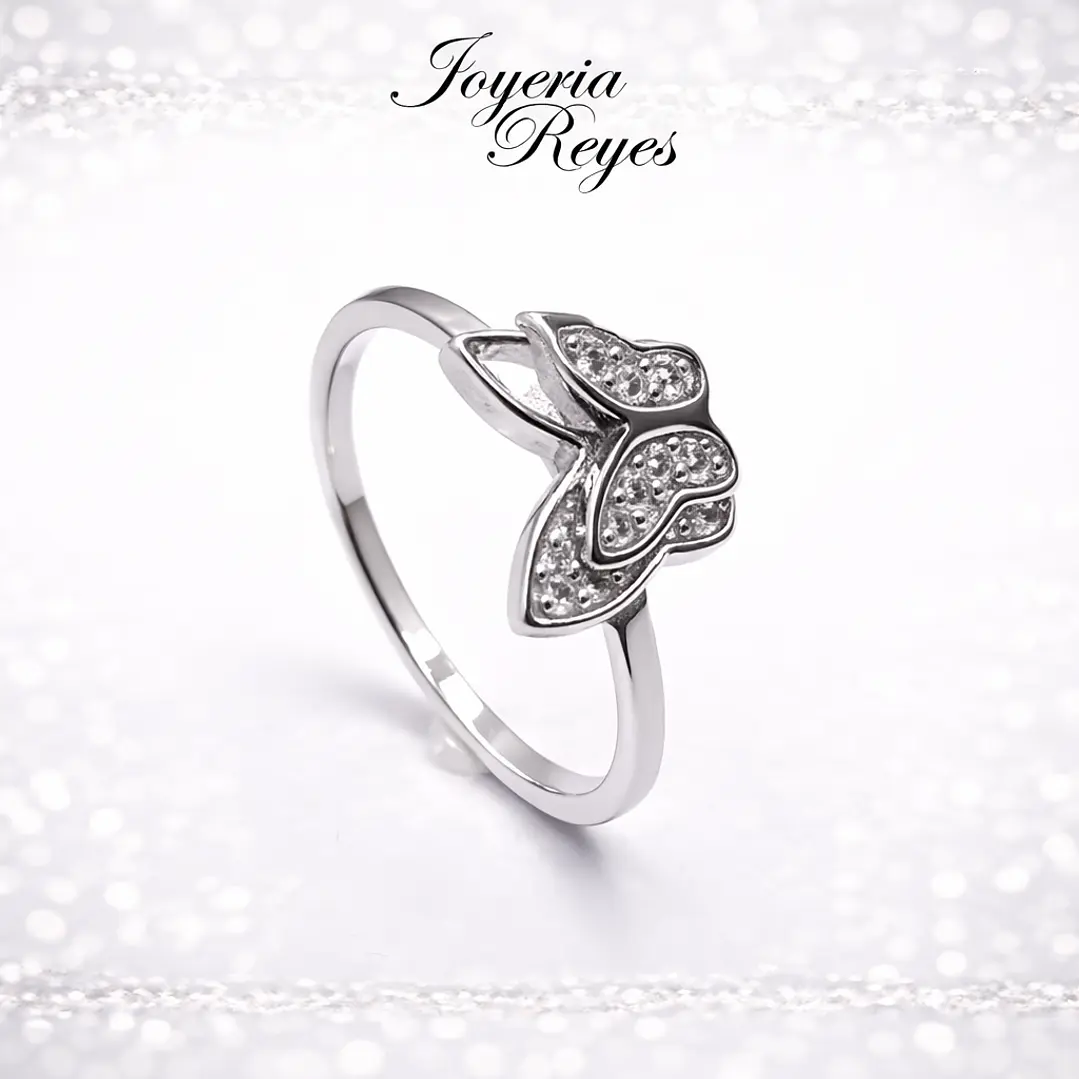 Anillo de plata rodinada fabricación Italiana - ley 925 - modelo 14174FRSWSH2 1