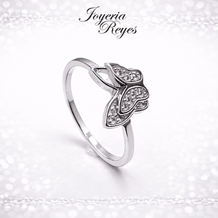 Anillo de plata rodinada fabricación Italiana - ley 925 - modelo 14174FRSWSH2