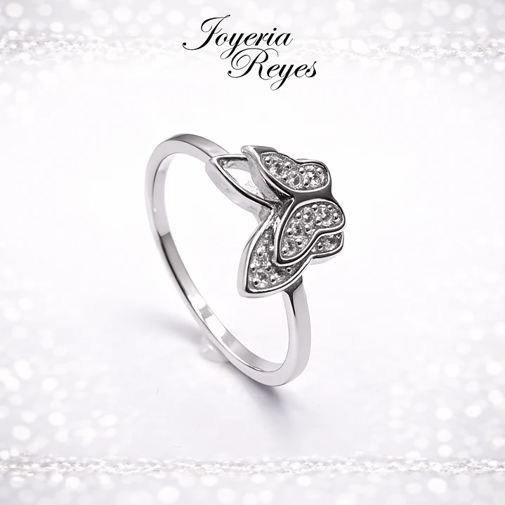 Anillo de plata rodinada fabricación Italiana - ley 925 - modelo 14174FRSWSH2 1