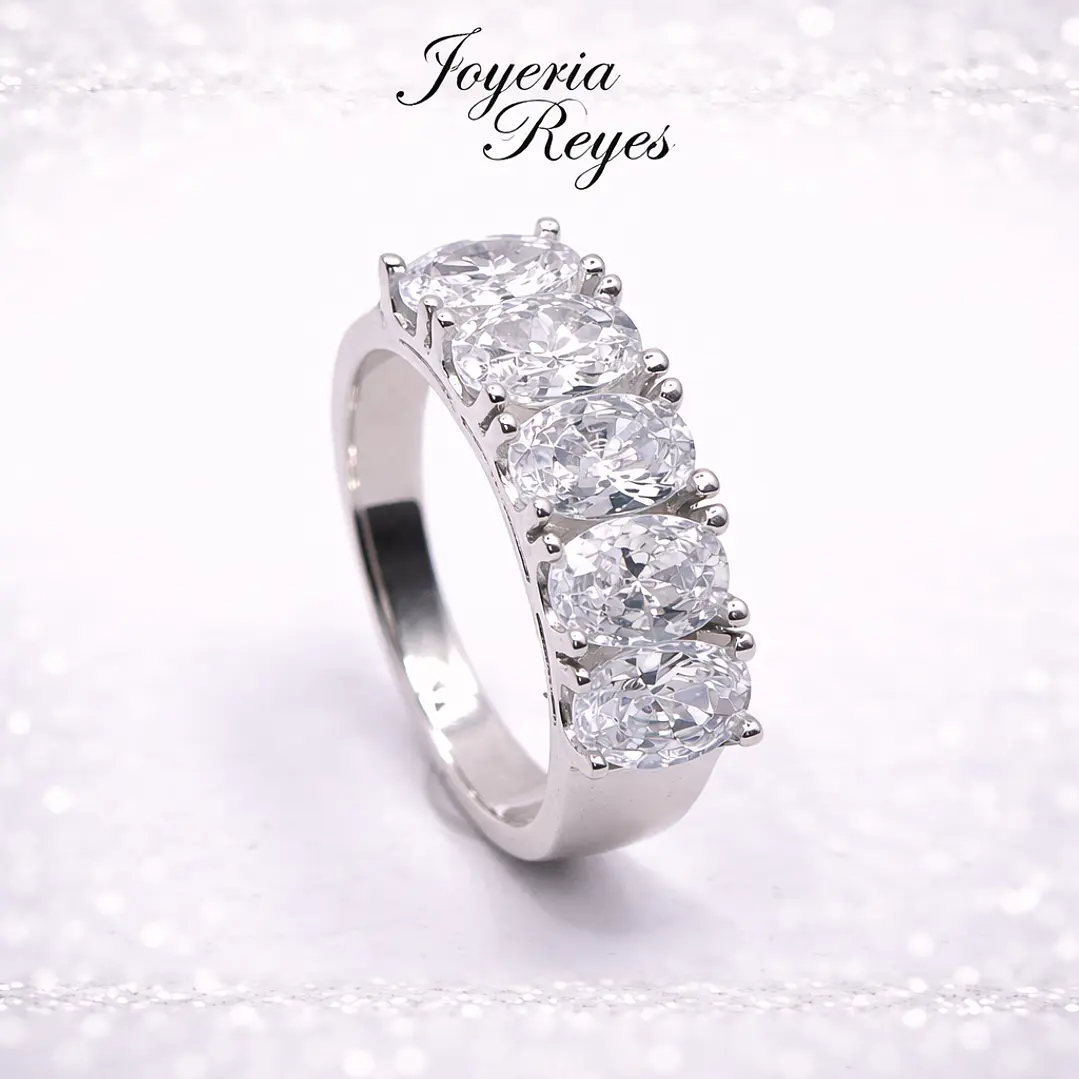 Anillo de plata rodinada fabricación Italiana - ley 925 - modelo 22860XRSWSH2 1