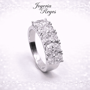 Anillo de plata rodinada fabricación Italiana - ley 925 - modelo 22860XRSWSH2
