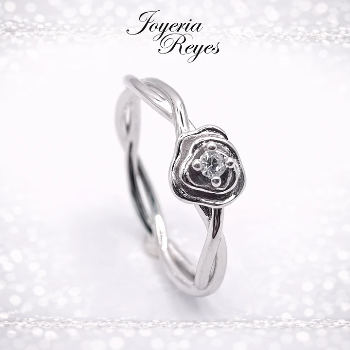 Anillo de plata rodinada fabricación Italiana - ley 925 - modelo 22984FRSWSH1 1