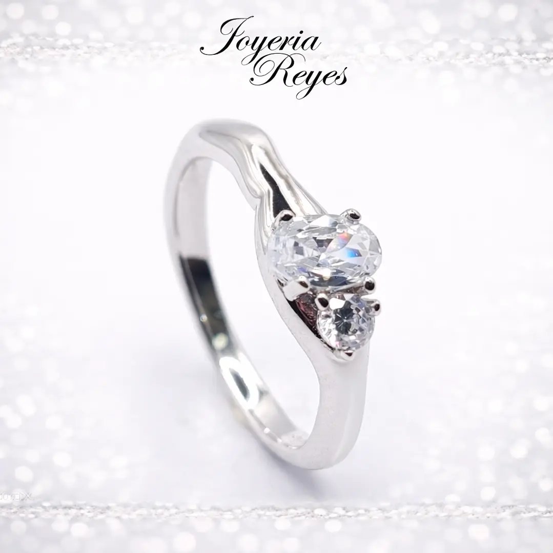 Anillo de plata rodinada fabricación Italiana - ley 925 - modelo 23208FRSWSH1 1