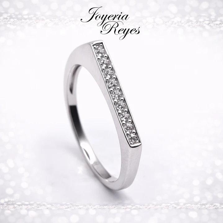 Anillo de plata rodinada fabricación Italiana - ley 925 - modelo 26689FRSWSH1 1