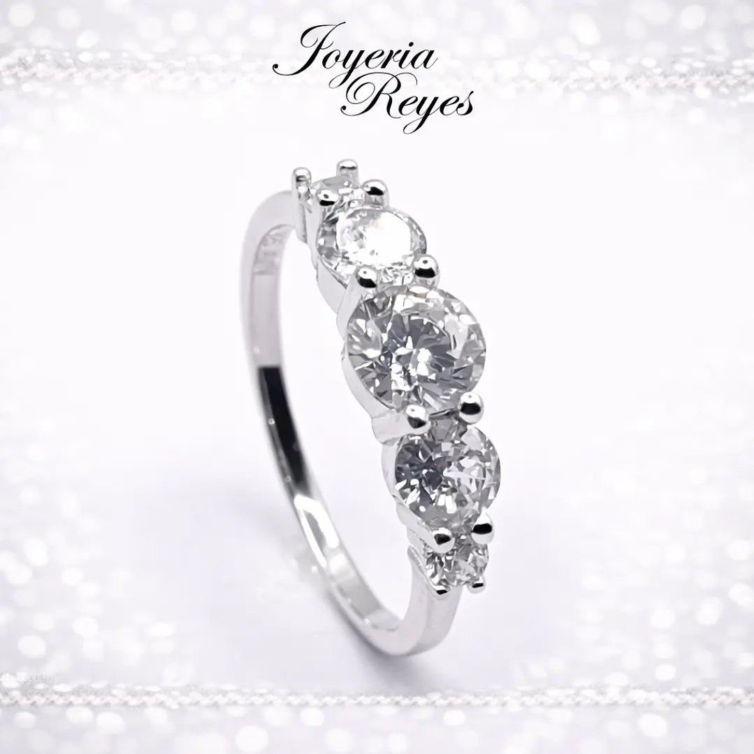 Anillo de plata rodinada fabricación Italiana - ley 925 - modelo 29929FRSWSH2 1