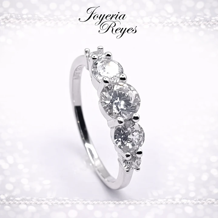 Anillo de plata rodinada fabricación Italiana - ley 925 - modelo 29929FRSWSH2 1