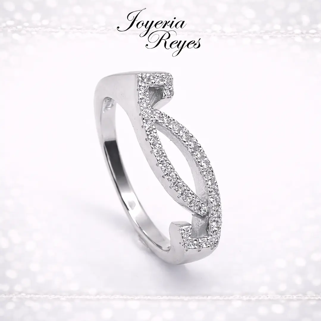 Anillo de plata rodinada fabricación Italiana - ley 925 - modelo AL31969A1 1