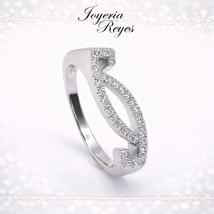 Anillo de plata rodinada fabricación Italiana - ley 925 - modelo AL31969A1 1