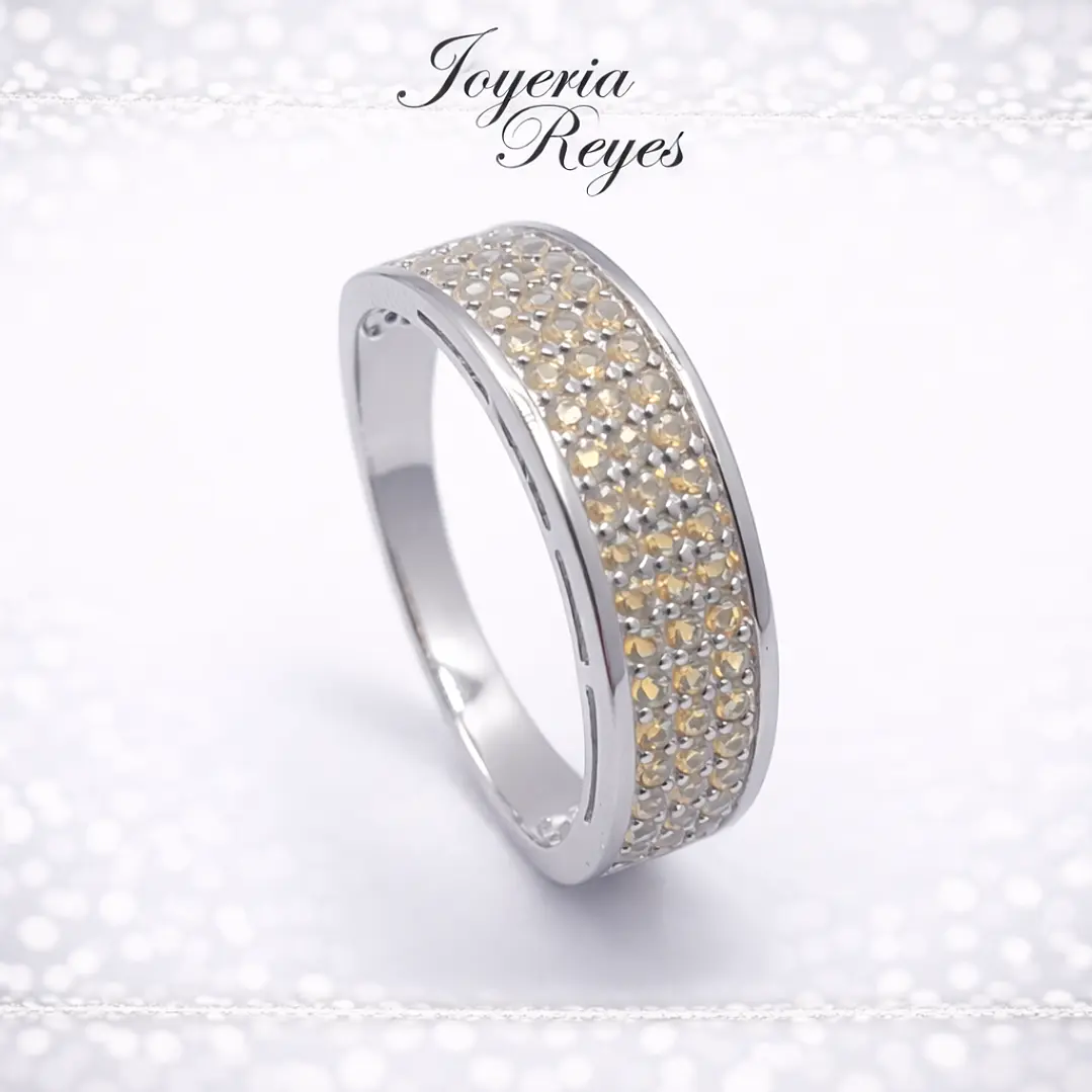 Anillo de plata rodinada fabricación Italiana - ley 925 - modelo JRY6302Q-W 1