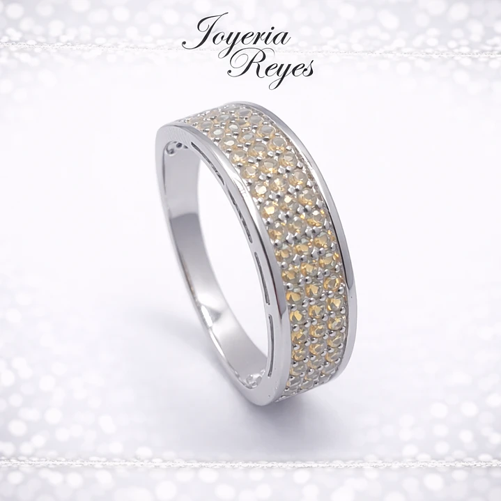 Anillo de plata rodinada fabricación Italiana - ley 925 - modelo JRY6302Q-W 1