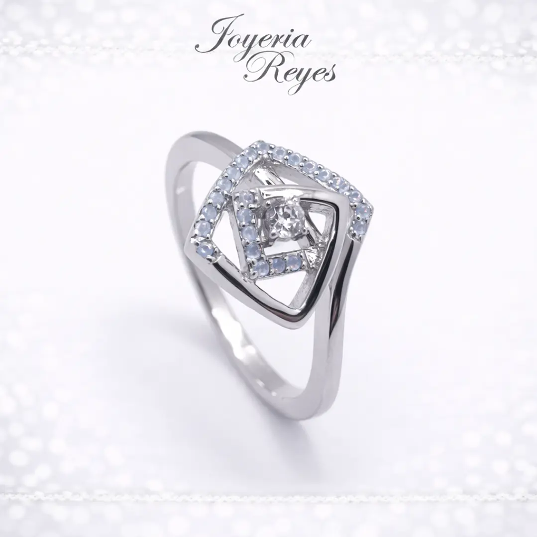 Anillo de plata rodinada fabricación Italiana - ley 925 - modelo JRY8420ML--W 1