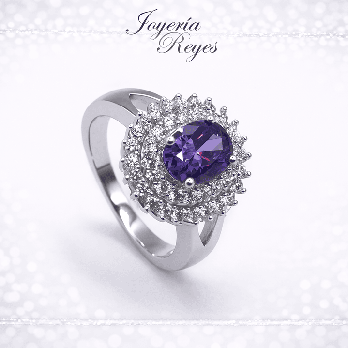 Anillo de plata rodinada fabricación Italiana - ley 925 - modelo R-0014 1