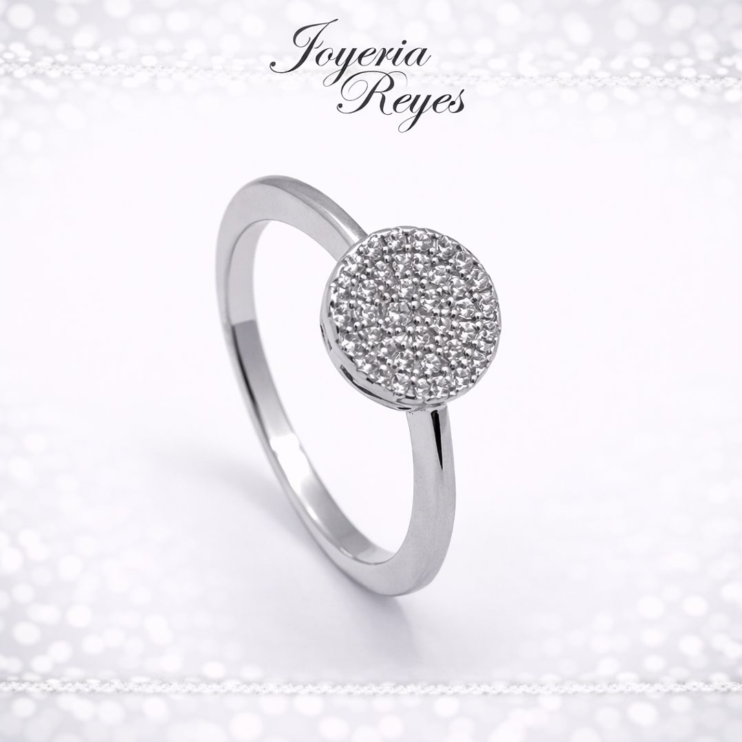 Anillo de plata rodinada fabricación Italiana - ley 925 - modelo JR0103 1