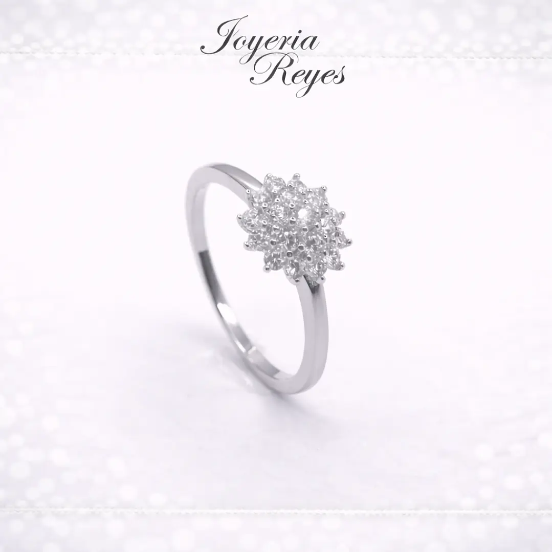 Anillo de plata rodinada fabricación Italiana - ley 925 - modelo R-0048 1