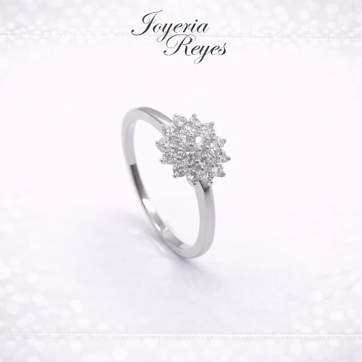 Anillo de plata rodinada fabricación Italiana - ley 925 - modelo R-0048 1