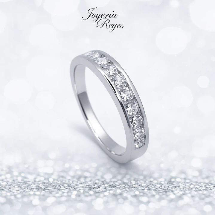 Anillo de plata rodinada fabricación Italiana - ley 925 - modelo R-0548GB 1