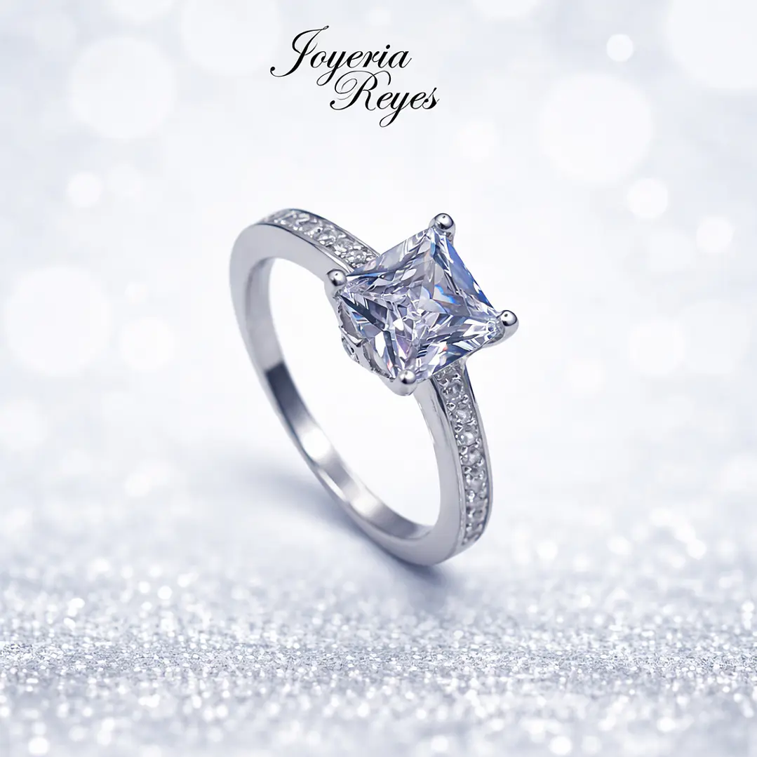 Anillo de plata rodinada fabricación Italiana - ley 925 - modelo R-0577 1