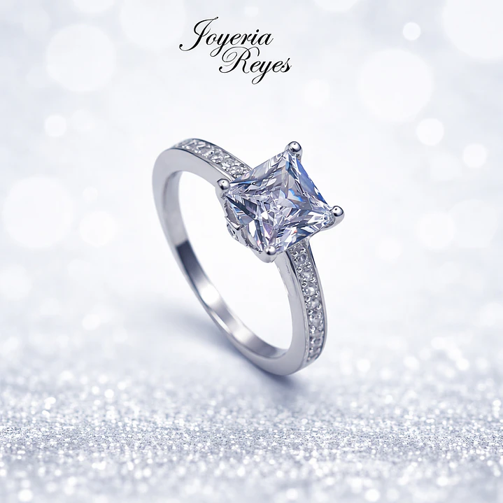 Anillo de plata rodinada fabricación Italiana - ley 925 - modelo R-0577 1