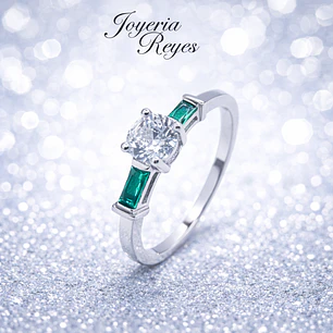 Anillo de plata rodinada fabricación Italiana - ley 925 - modelo R-0696E