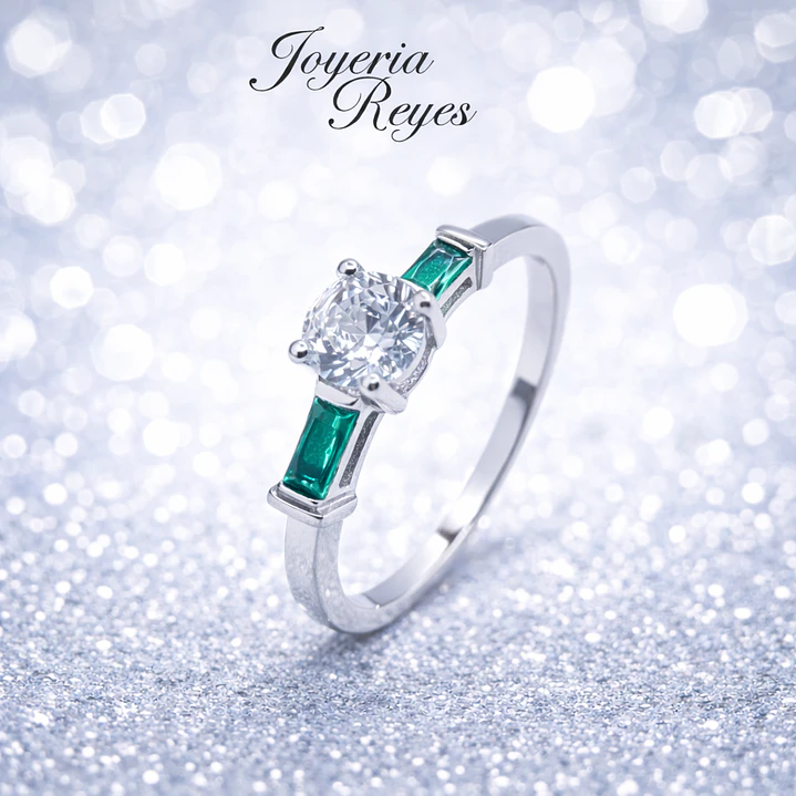 Anillo de plata rodinada fabricación Italiana - ley 925 - modelo R0696-E 1