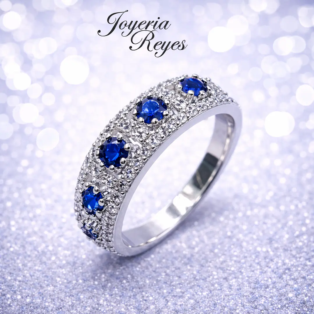 Anillo de plata rodinada fabricación Italiana - ley 925 - modelo TR943-Z 1