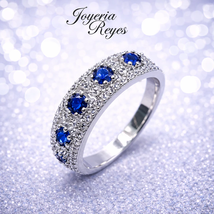 Anillo de plata rodinada fabricación Italiana - ley 925 - modelo TR943-Z 1