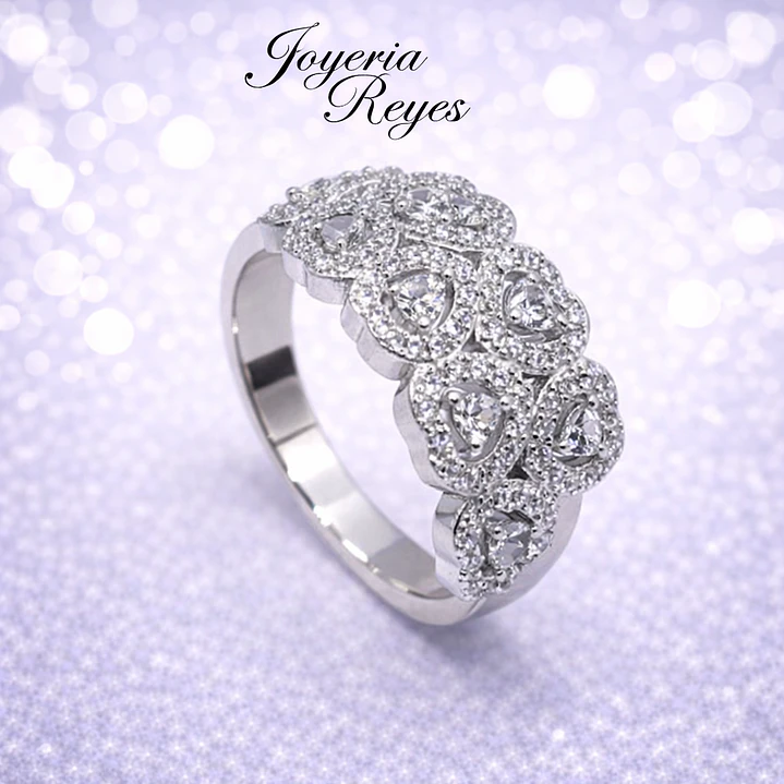 Anillo de plata rodinada fabricación Italiana - ley 925 - modelo TR672 1