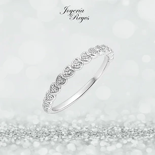 Anillo de Oro Blanco 18 kilates - brillantes - KR05-79610