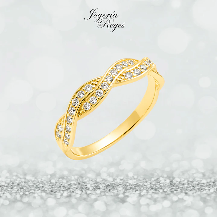 Anillo de Oro Amarillo 18 kilates - Circones - A3521 1