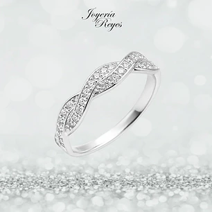 Anillo de Oro Blanco 18 kilates - Circones - A3521W