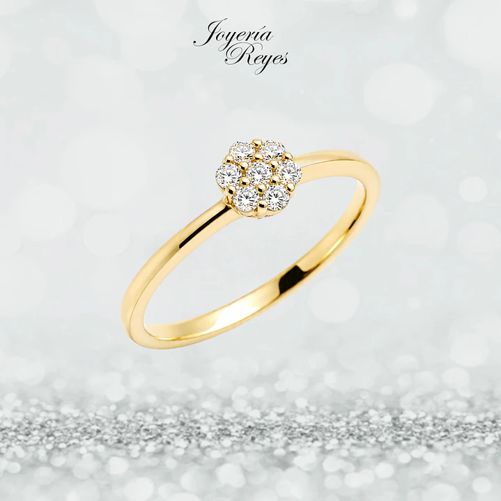 Anillo de Oro Amarillo 18 kilates - Circones - CR5442-FCZ 1