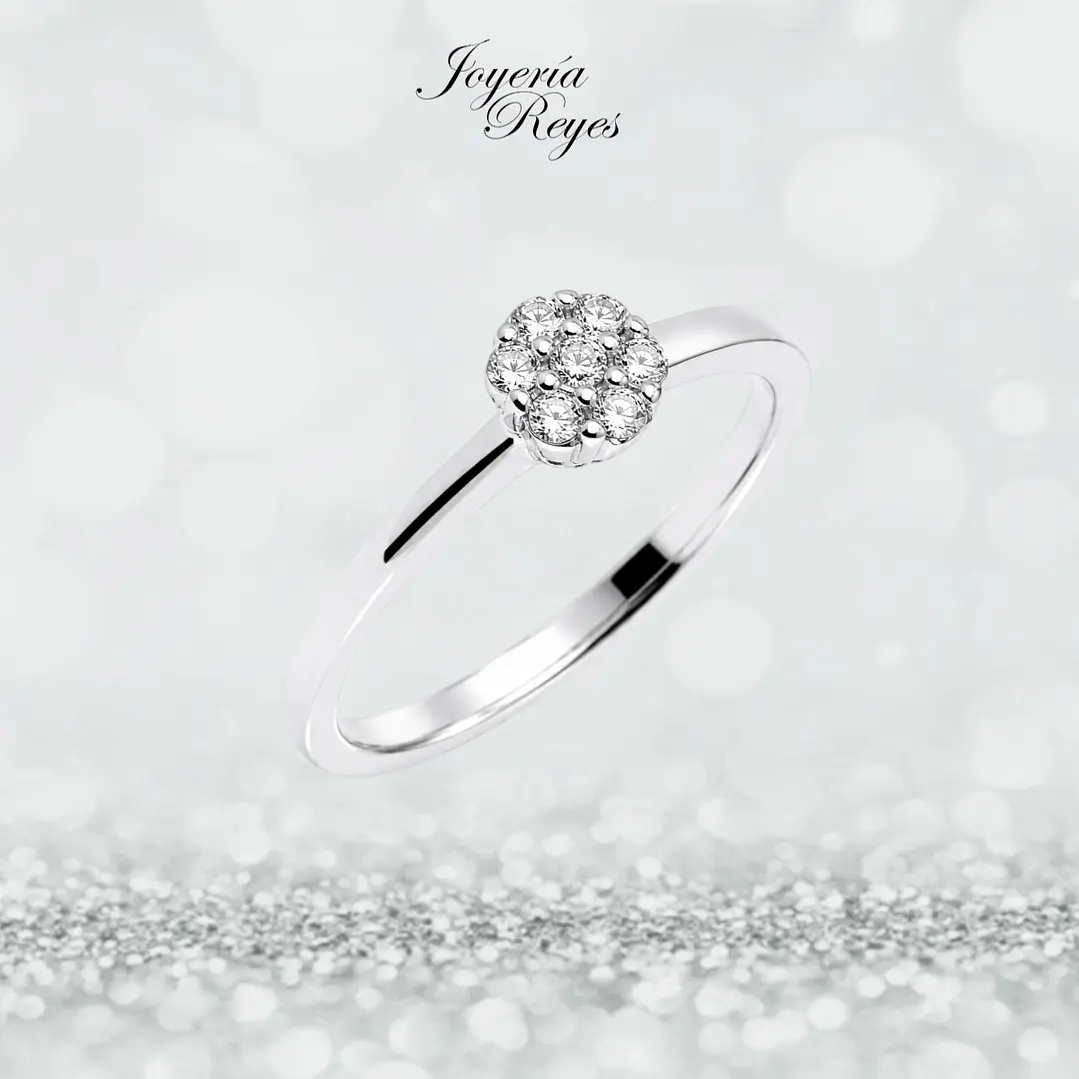 Anillo de Oro Blanco 18 kilates - Circones - CR5442-FCZW 1