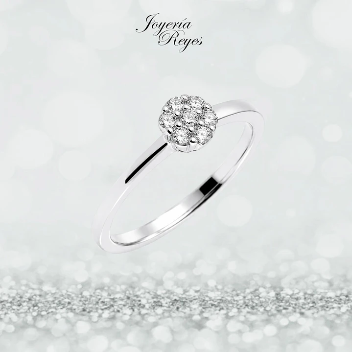 Anillo de Oro Blanco 18 kilates - Circones - CR5442-FCZW 1