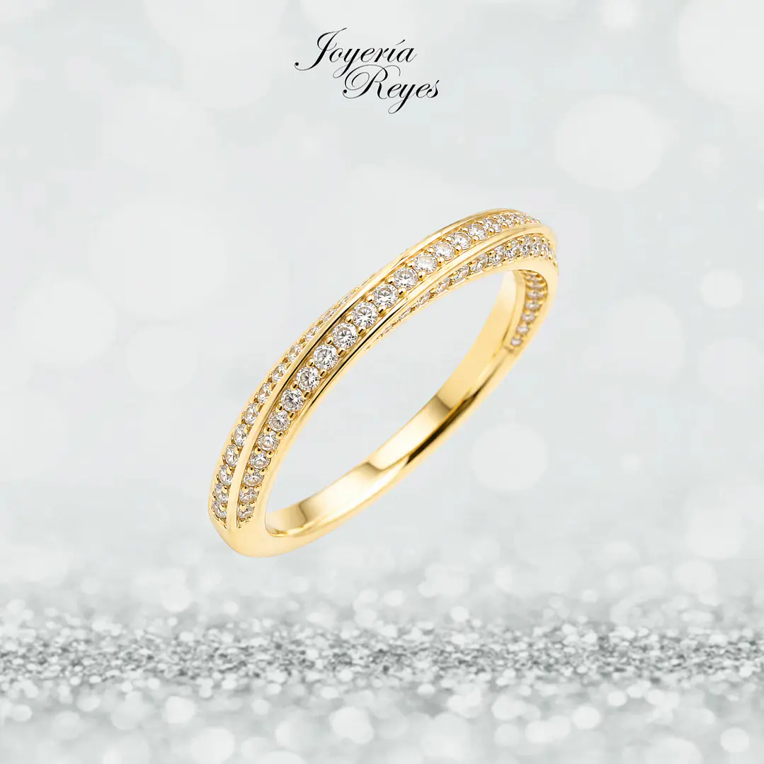 Anillo de Oro Amarillo 18 kilates - Circones - I17-18ZR0307-HCZ 1