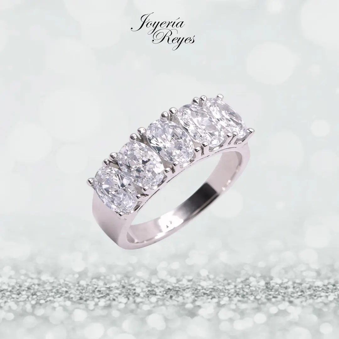 Anillo de plata rodinada fabricación Italiana - ley 925 - modelo 22860XRSWSH2 1