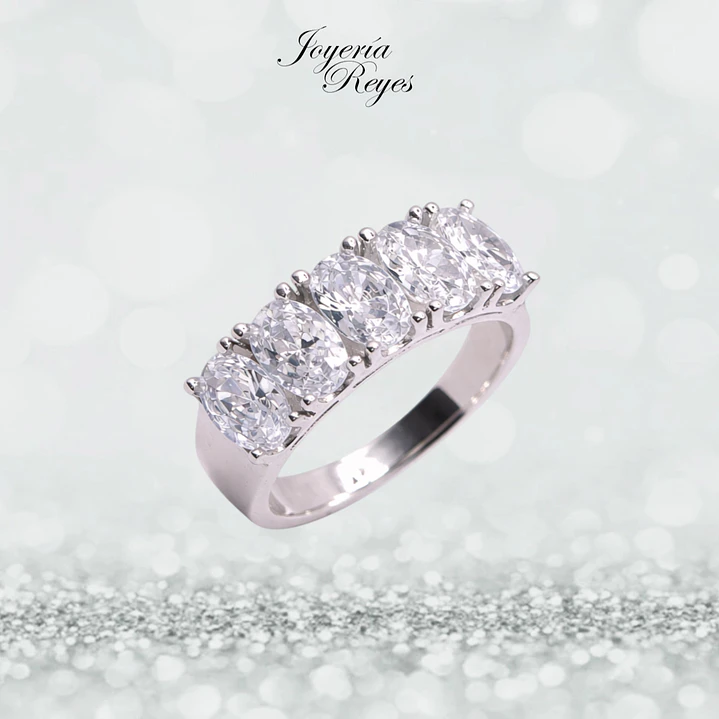 Anillo de plata rodinada fabricación Italiana - ley 925 - modelo 22860XRSWSH2 1