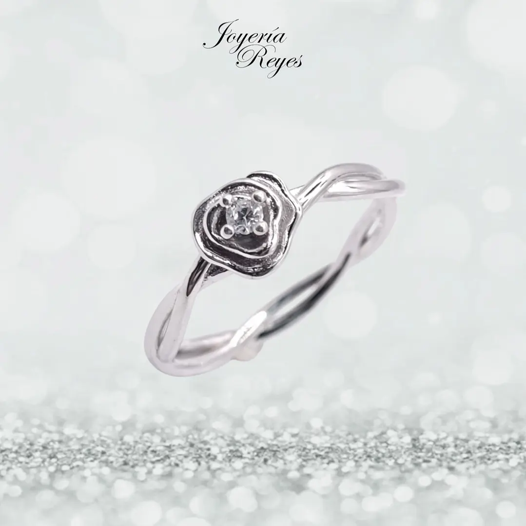 Anillo de plata rodinada fabricación Italiana - ley 925 - modelo 22984FRSWSH1 1